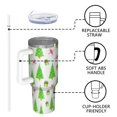 thumbnail image 4 of 1pc Christmas tree 40oz Tumbler with Straw & Handle - Insulated Stainless Steel Cup | Holiday Gift for Man Women (Christmas, Valentine's, Birthday), 4 of 7