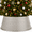 Nickel, variant on Gold Metal Christmas Tree Collar, Decorative Christmas Tree Skirt Alternative for Base Cover, Durable, Holiday Tree Base Decoration, Fits Most Trees, Modern Christmas Décor, Gold