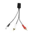 thumbnail image 2 of Adaptador de cable de audio para coche, conector estéreo para radio de coche, fácil instalación, adaptador RCA universal para amplificador estéreo de RCA USB, 2 of 9