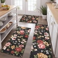 thumbnail image 2 of Pioneer Flower Floral Print Pattern Kitchen Rugs Sets Of 3,Kitchen Runner Rugs Non Skid Washable,Decorative Kitchen Floor Mats for Kitchen,Sink,Laundry,17"x30"+ 17"x47" + 17"x59", 2 of 6