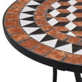 thumbnail image 3 of vidaXL Mosaic Bistro Table Brown 60cm Ceramic, 3 of 5