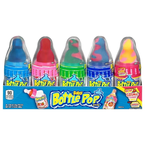 Baby Bottle Pop, Candy Lollipops, Assorted Fruity Flavors, Sucker Candy, 17.0 oz, 20 Count