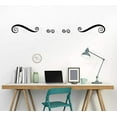 thumbnail image 5 of Swirls Set of 4 Wall Decals Art Vinyl Stickers Home Décor Black, 5 of 6