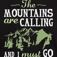 thumbnail image 3 of CafePress - The Mountains Are Calling Dark T Shirt - Men's Classic Graphic Cotton T-Shirt, 3 of 4
