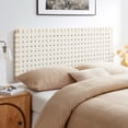 thumbnail image 2 of Headboard, Queen Size, Natural Beige, Vegan Leather, Bedroom, Modern Contemporary HB36760, 2 of 7
