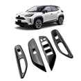 thumbnail image 2 of Car Glossy Black Window Glass Lift Button Trim Switch Cover Door Armrest Panel for YARiS 2020-2023 L, 2 of 5