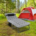 thumbnail image 5 of Ficisog Adult Folding Camping Cot, Adjustable 4-Position Reclining Folding Chaise with Pillow&Mattress, 5 of 9