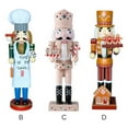 thumbnail image 2 of Christmas Decorations Nutcracker Figures, Wooden Gingerbread Man Collectible Nutcracker for Indoor Winter Table Centerpiece Desktop Fireplace Clearance Decor, 2 of 7