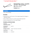 thumbnail image 2 of Windshield Wiper Linkage - Compatible with 1990 - 1993 Acura Integra 1991 1992, 2 of 2