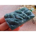 thumbnail image 5 of Certified Green Burma 100% Natural A Jade jadeite Pendant Guanyin Kwan Yin Dragon Necklace 597273 TN, 5 of 11