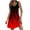 Red, variant on BLVB Summer Beach Dresses for Women Sleeveless V Neck Casual Tank Dress Loose Vacation Sundress with Pockets