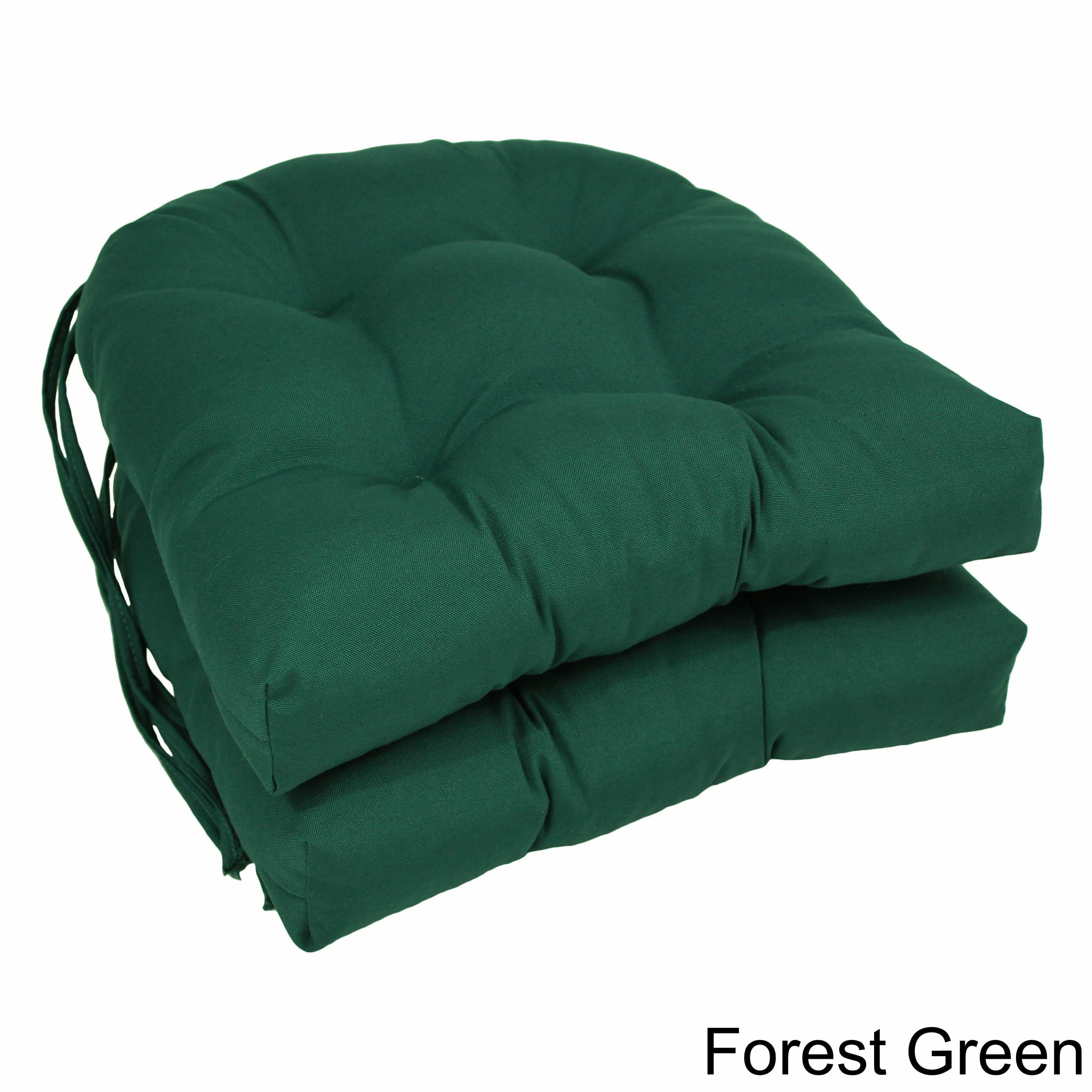 Dark green online chair cushions