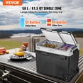 thumbnail image 2 of VEVOR Portable Car Refrigerator Freezer Compressor 58 L Dual Zone for Home Car, 2 of 9