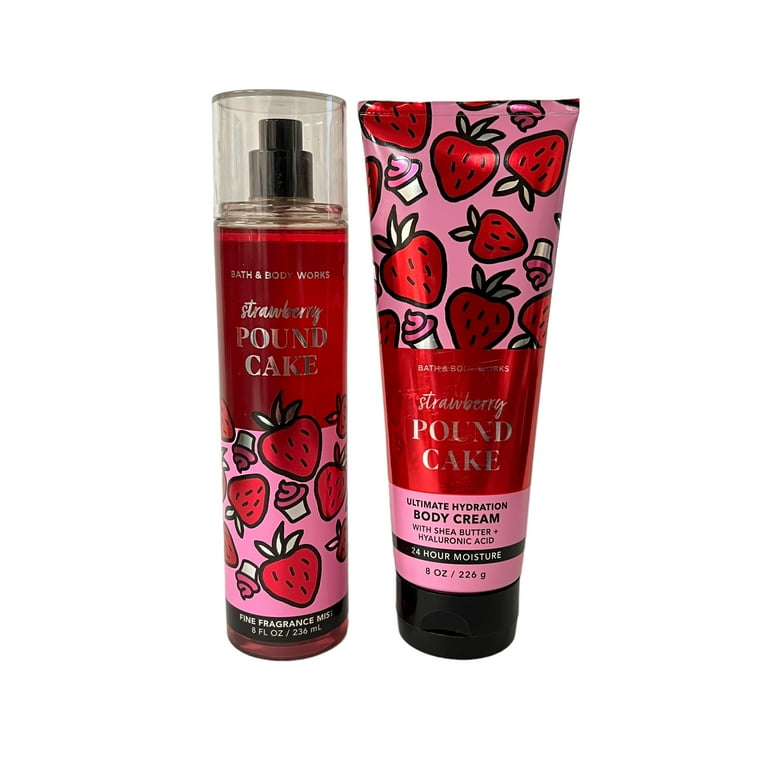 Bath and Body Works Strawberry Pound Cake Fine Fragrance