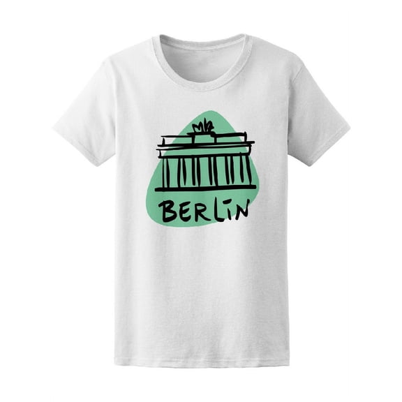 Berlin Germany Icon T-Shirt Women -Image by Shutterstock, Female Large