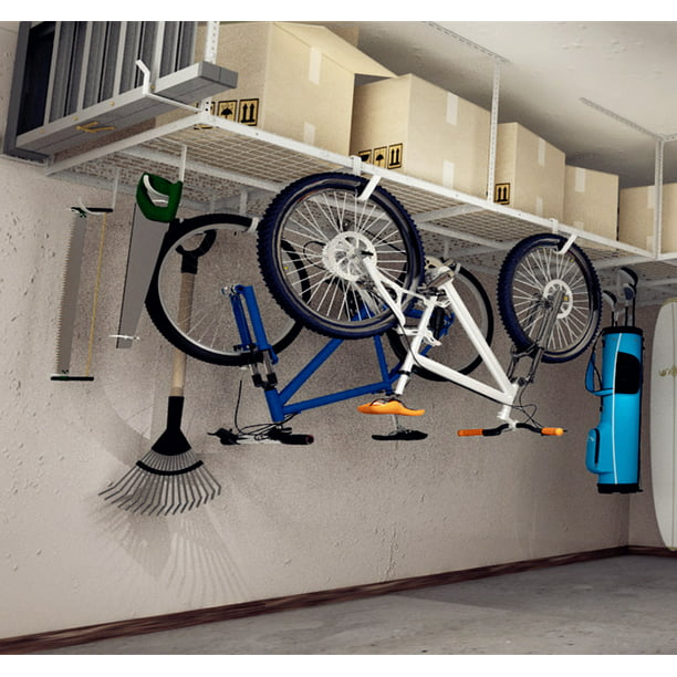 Fleximounts 3x8 Heavy Duty Overhead, Garage Ceiling Bicycle Rack