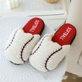 thumbnail image 4 of Aayomet Slippers for Women Football Basketball Baseball Parent Child Slippers Cute Indoor Non Slip Home Slippers (A, S), 4 of 5