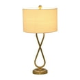 thumbnail image 3 of Sagebrook Home Modern Glam Metal Set Of 2 28" Infinity Table Lamps, Gold, Geometric, 3 of 11