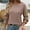 Khaki, variant on Blmnix Women Golf Shirts Workwear Smocked Cuffs Khaki Ribbed Cute Plus Size Tops Long Sleeve Cotton Crew Neck Tops