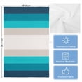 thumbnail image 5 of Blue Aqua Ombre Kitchen Towels Set of 2, Water Absorbent Dish Towel, Modern Abstract Art Farmhouse Striped Decorative Hand Towels - Quick Drying Cloth for Cooking Baking, 18x28 Inch, 5 of 8