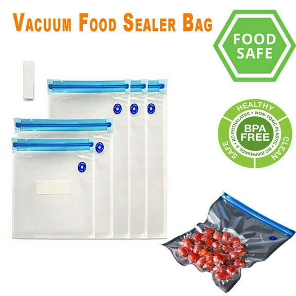10x 10.2" x 11" Vacuum Seal / Sous Vide Bag Vacuum Pump Food Storage Reusable BPA Free