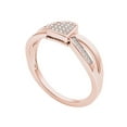 thumbnail image 2 of 1/10 Carat T.W. Diamond Heart 10kt Rose Gold Fashion Ring, 2 of 5