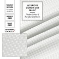 thumbnail image 5 of LammaLoe White Shower Curtains, Waffle Weave Heavy Duty Fabric Shower Curtain, 72” x 72" Hotel Luxury 256 GSM Bathroom Curtains, 5 of 7