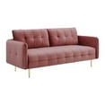 thumbnail image 2 of Modway Cameron Sofa en Velours de Performance Capitonné, 2 of 11