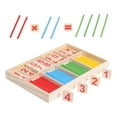 thumbnail image 1 of Número de bloques y varillas de conteo. Palos de inteligencia de madera con caja. Juguetes Montessori para niños que aprenden para la infancia, 1 of 9