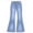 Light Blue, variant on OOOUM Girls Flared Pants Elastic Waist Skinny Denim Trousers Fashionable And Streetwear Long Jeans For Kids Blue 6-7 Years