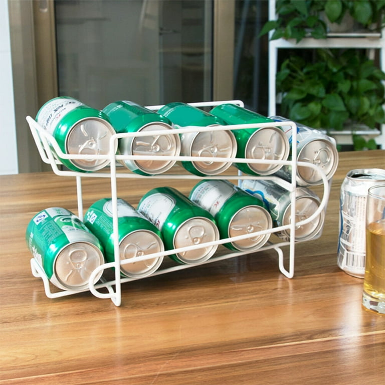 1PC Iron Fridge Beer Rack Soda Can Holder Portable Shelf Kitchen Organizer for Home Store Restaurant