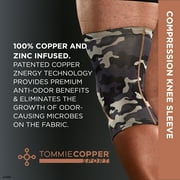 Tommie Copper Sport Compression Knee Sleeve, Grey Camo, Small/Medium, 1 Count per Pack