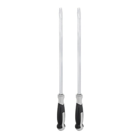 

Uxcell 2pcs Slotted Screwdriver 12.7mm Flat Head Impact Demolition Driver with 16 Straight Shank