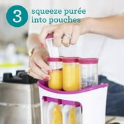 Infantino Disposable Squeeze Pouches, 4oz. Clear Non-Reusable Puree Pouches, 50-Pack