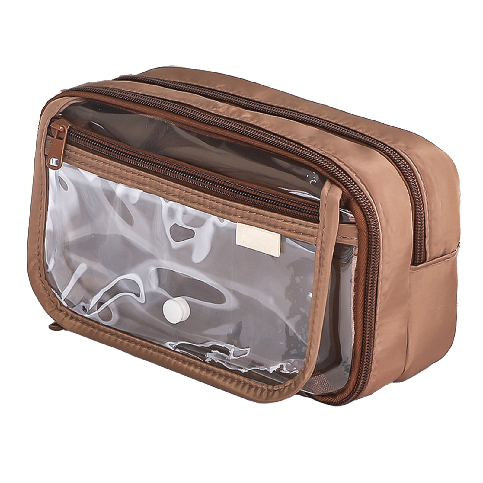 bbymog Trousse d'École Multi-Couches Sac de Rangement Grande Capacité Trousse à Stylos Café Taille Unique