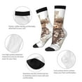 thumbnail image 4 of Balery C Calcetas Largas con Estampado para Hombre y Mujer – Suaves y Transpirables, Talla Única (US 5-11), 4 of 6