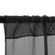 thumbnail image 1 of Cortinas de techo para bodas con varillas en ambos extremos Decoración de fiesta con cortina de arco de gasa 100D - Negro 150 * 600 cm, 1 of 5