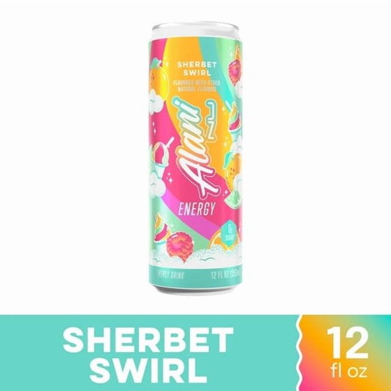 New Alani Energy Drink Variety Pack Winter Wonderland , Pink Slush ,Sherbet Swirl Sugar-Free, 12 fl oz Low-Calorie Energy Boost Drink (Pack of 6)