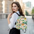 thumbnail image 6 of FORMRS Mini Backpack Purse for Women Travel Daypack Casual Shoulder Bag, Retro Orange Floral, 6 of 7