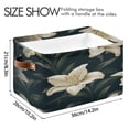 thumbnail image 4 of Square Storage Basket 14.2*10.2*8.3 Inch One Sizex2 Shelf Basket Open Home Storage Bins Bedroom Storage Basket Closet Storage Stylish Decor Pretty Lovely Lilies, 4 of 9