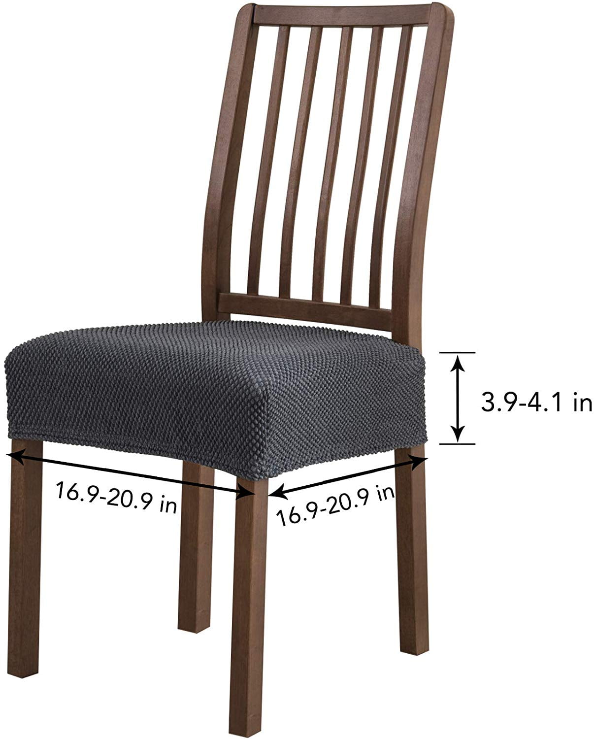 Subrtex Stretch Textured Mini Dots Dining Chair Seat Cushion