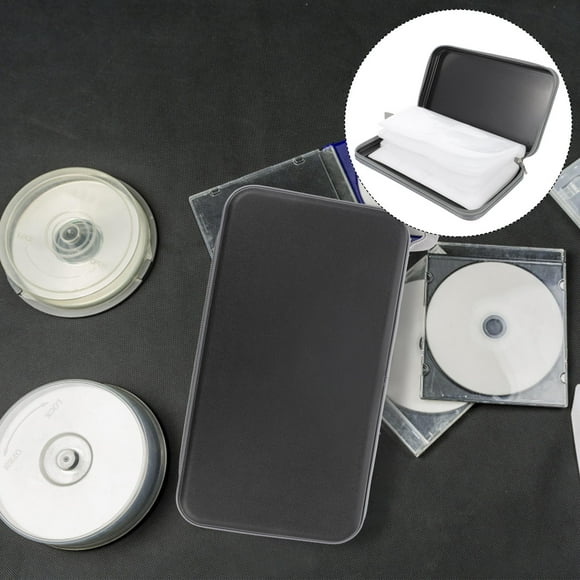 OULII 30 Pack CD Case Holder for CD and DVD Storage in Black Plastic for Men and Women