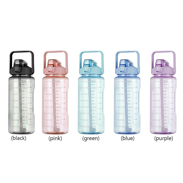 2000ml Fitness Water Bottle Large Capacity Gym Sports Bottle for Travel  (Green) 