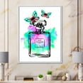 thumbnail image 2 of Perfume Chanel Five With Butterflies 16 in x 32 in Framed Painting Canvas Art Print, by Designart, 2 of 5
