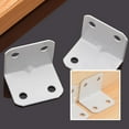 thumbnail image 3 of Uxcell Home Furniture Carbon Steel L Shape Corner Brace Plate 90 Degree Right Angle Bracket White 4pcs, 3 of 3