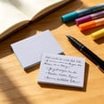 thumbnail image 6 of 200 Pack Lined Index Cards with Ring, Small Study Flash Cards for Vocabulary and Notes, Portable American Notecards for Daily Reminders and Lists, White, 6 of 8