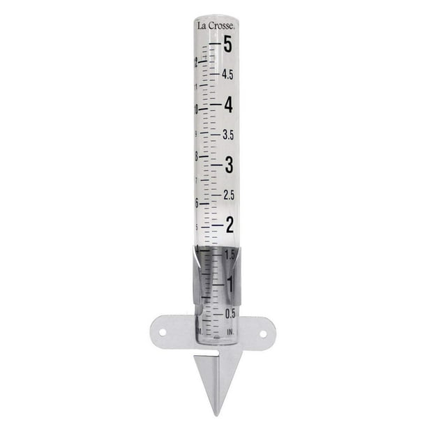 La Crosse 7041514 5 inch Glass Rain Gauge