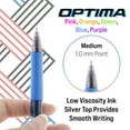 thumbnail image 7 of BAZIC Optima 5-Color Oil Gel Fuse Tech Ink Retractable Pen, 0.7 mm, (5/Pack), 12-Pack, 7 of 7