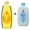 Johnsons Baby Shampoo Original 500ml & Baby Bath 300ml Gentle Cleanser Set