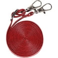 thumbnail image 3 of PU Leather Wallet Case for Samsung Galaxy S10e Necklace Lanyard Case Cover with Card Holder Adjustable Detachable Anti-Lost Neck Strap Case for Samsung Galaxy S10e,Red, 3 of 13